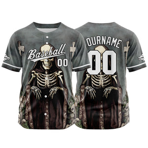Camiseta de béisbol personalizada para hombres mujeres ni?os y jóvenes con costuras y estampado color gris