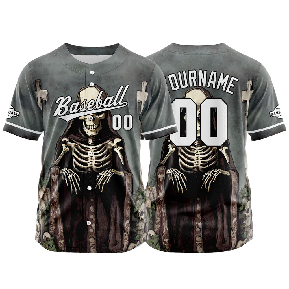 Camiseta de béisbol personalizada para hombres mujeres ni?os y jóvenes con costuras y estampado color gris