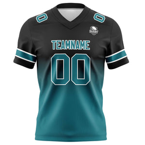 Camisetas de fútbol personalizadas con degradado-nombre-número y logotipo para adultos-niños y equipos