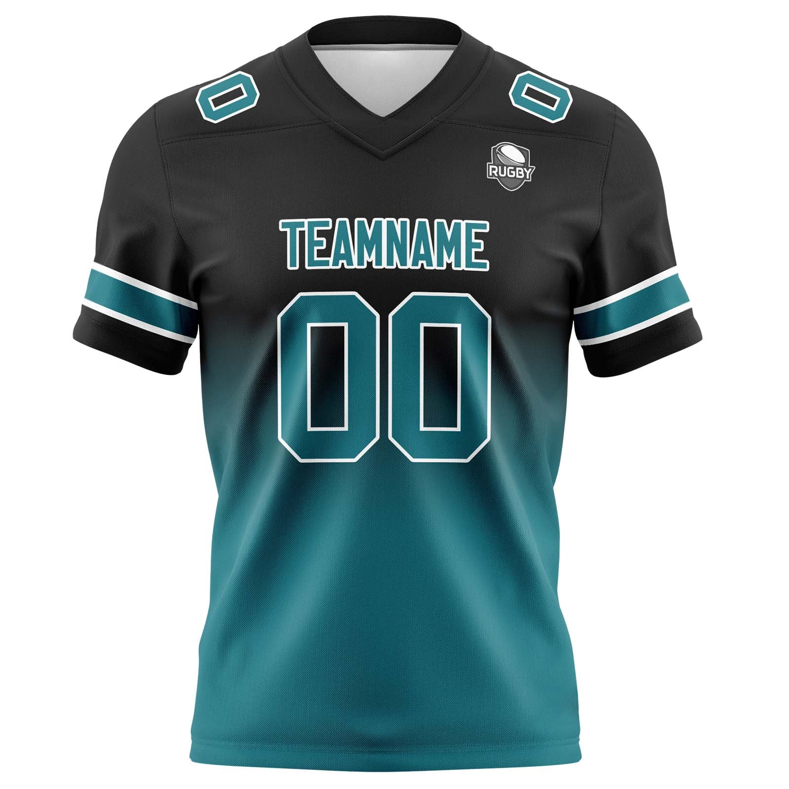 Camisetas de fútbol personalizadas con degradado-nombre-número y logotipo para adultos-niños y equipos