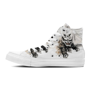 Resalta tu estilo con las zapatillas de lona de media caña para hombre y mujer Lion