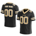 custom authentic football jersey black-gold mesh
