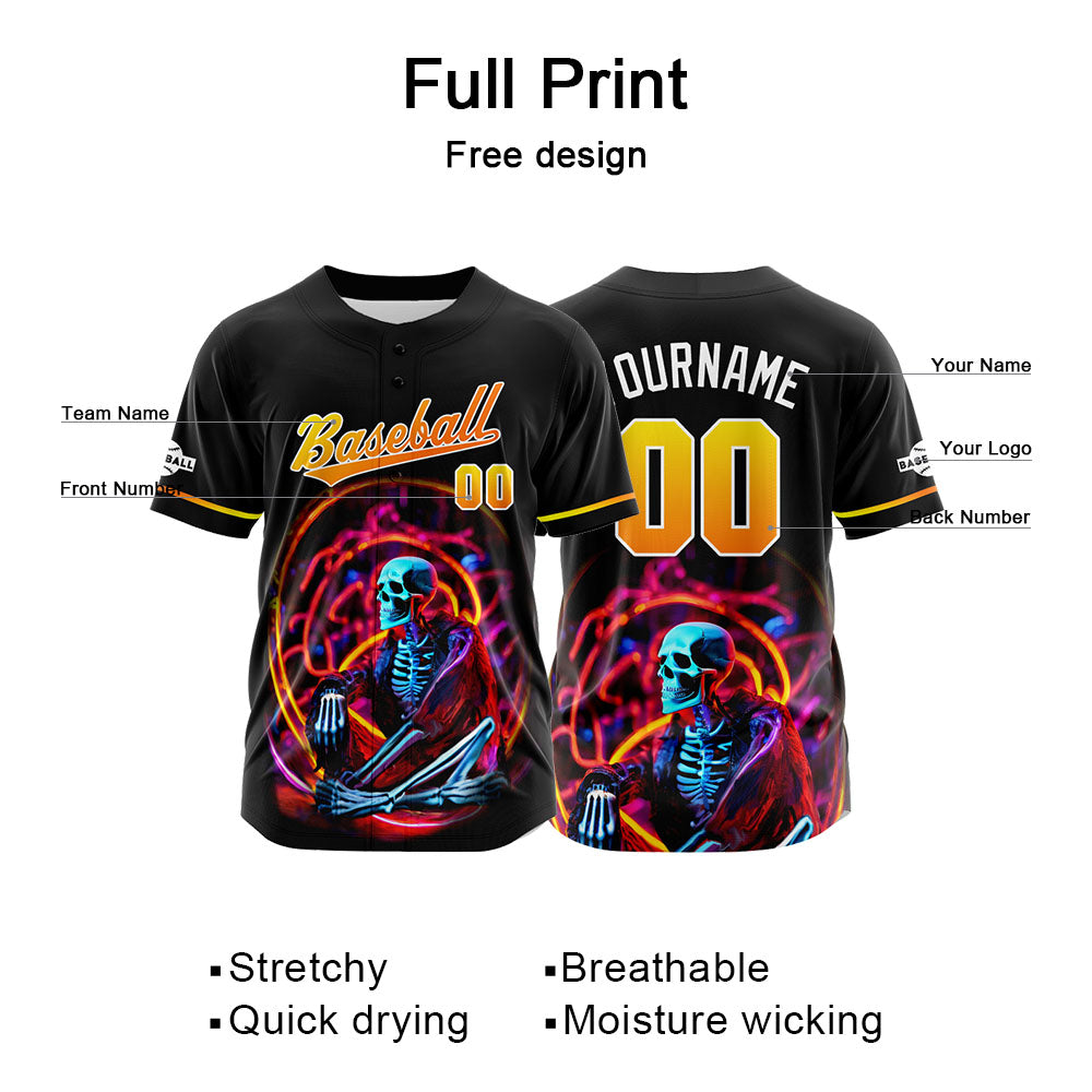 Camiseta de béisbol personalizada para hombres mujeres ni?os y jóvenes con bordados e impresión en color amarillo