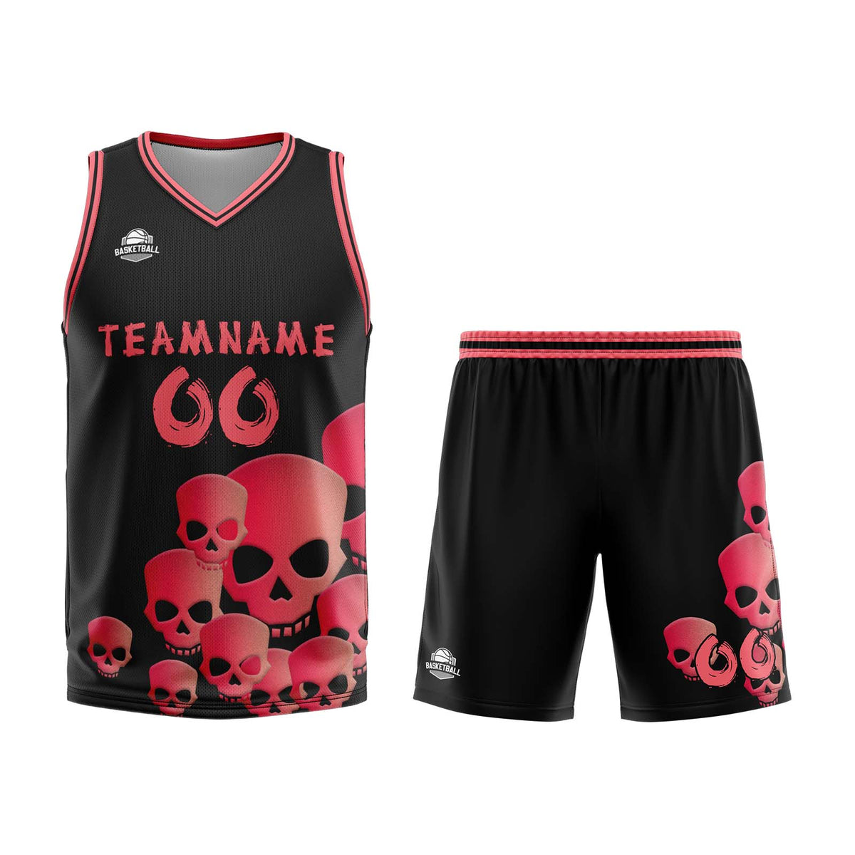 Uniforme de baloncesto rosa fluido personalizado con tu logotipo-nombre y número impresos