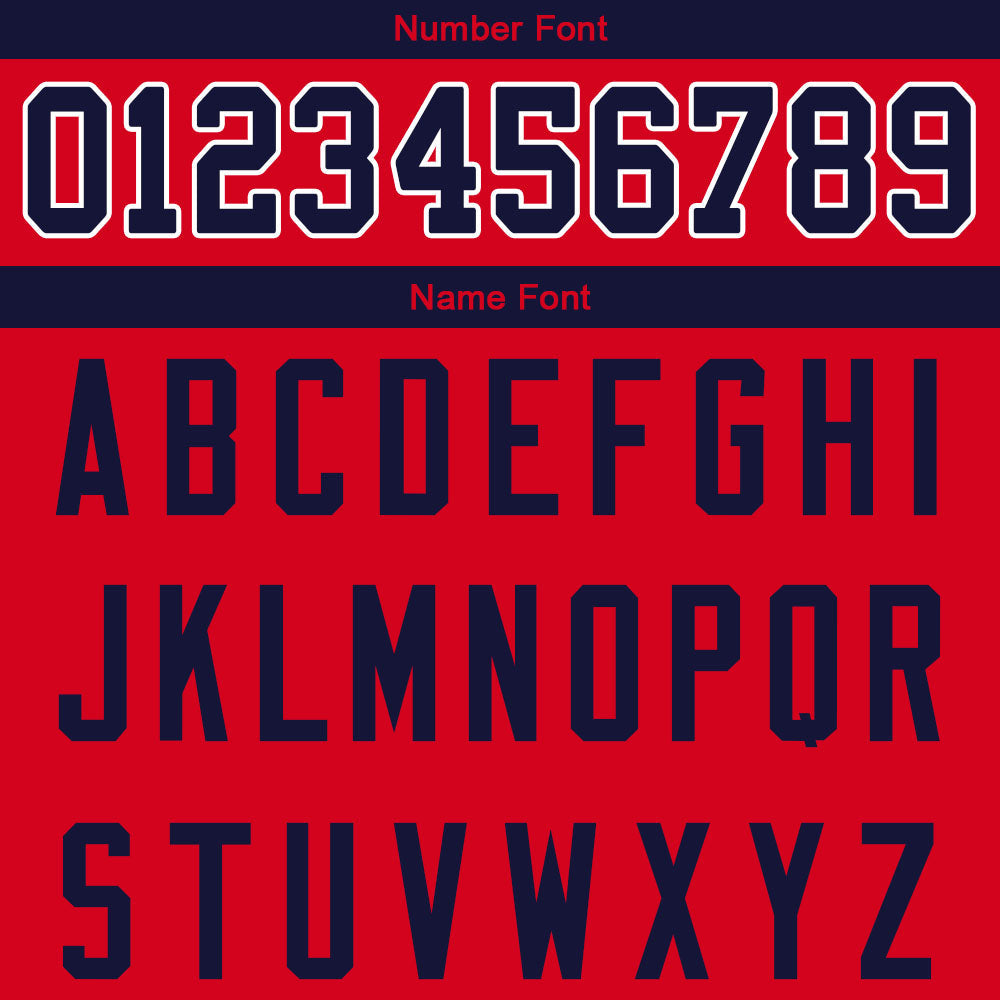 custom authentic gradient fashion football jersey red-navy