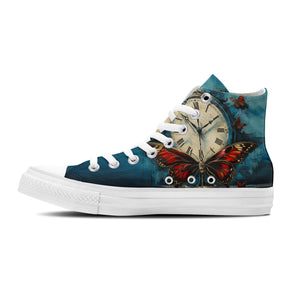 Resalta tu estilo con zapatillas de lona de media caña para hombre y mujer Reloj