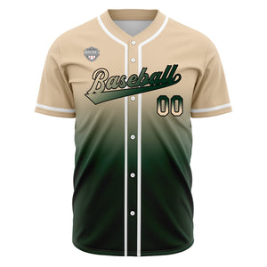 Camisetas de béisbol personalizadas con degradado nombre número y logotipo