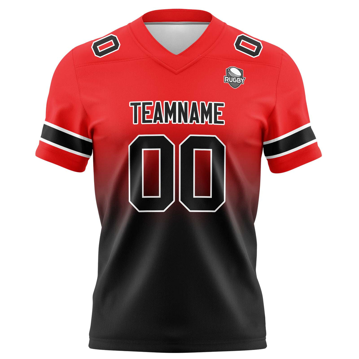 Camisetas de fútbol personalizadas con degradado-nombre-número y logotipo para adultos-niños y equipos