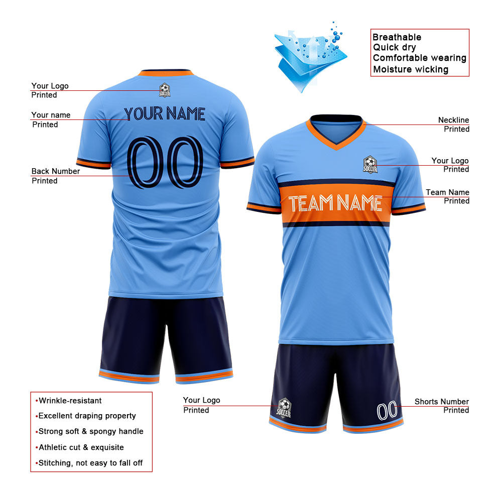 custom soccer uniform jersey kids adults personalized set jersey shirt royal
