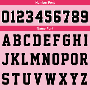 Uniforme de baloncesto rosa personalizado con tu logotipo-nombre y número impresos