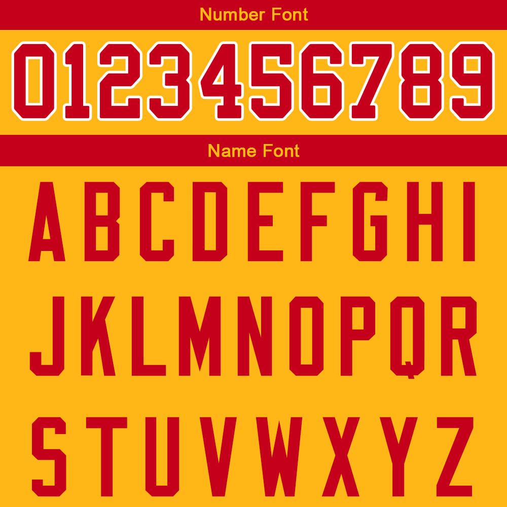 custom authentic gradient fashion football jersey white-red-yellow