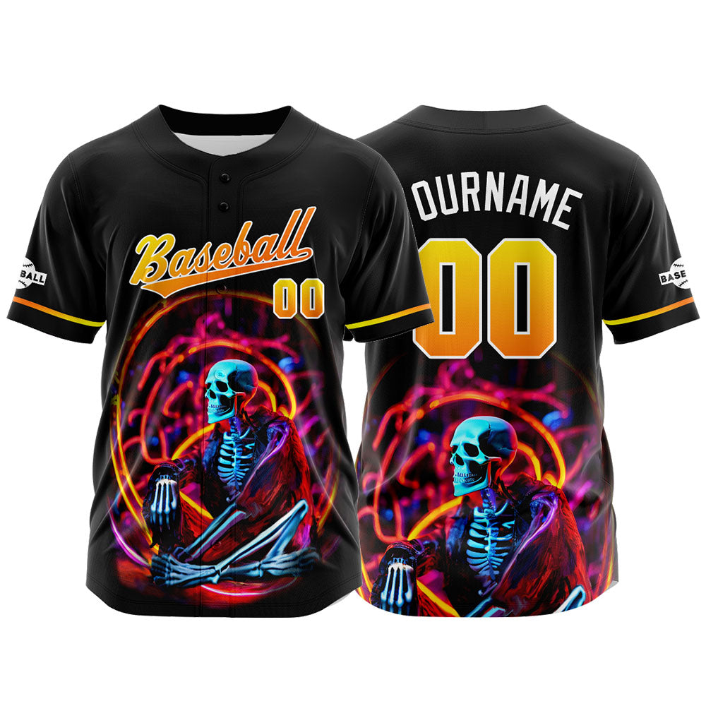 Camiseta de béisbol personalizada para hombres mujeres ni?os y jóvenes con bordados e impresión en color amarillo