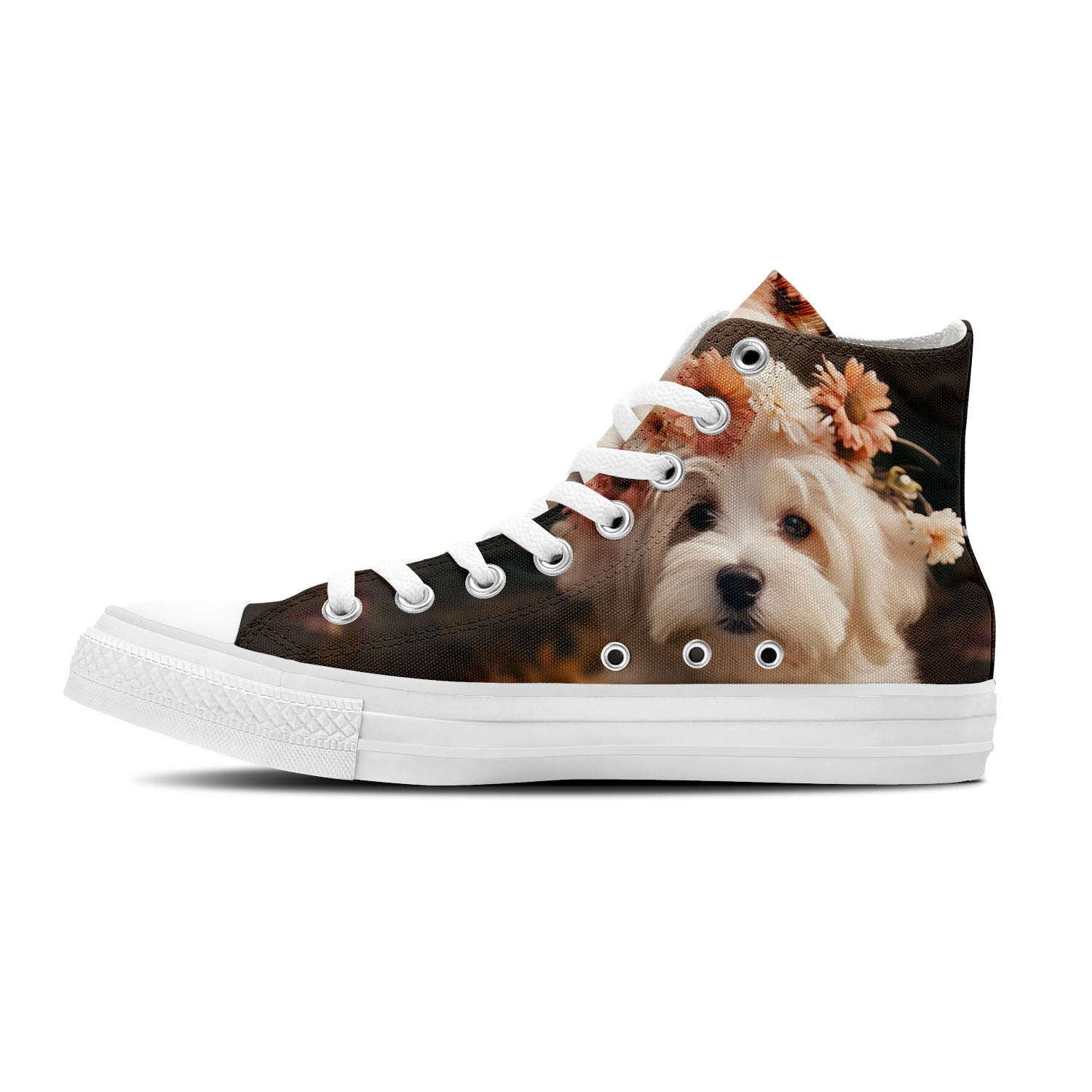 Whiskers Wonderland: Adéntrate en la ternura unisex con nuestras adorables zapatillas de lona de corte medio-con divertidos diseños de gatitos para hombres y mujeres
