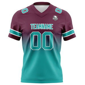 Camisetas de fútbol personalizadas con degradado-nombre-número y logotipo para adultos-niños y equipos