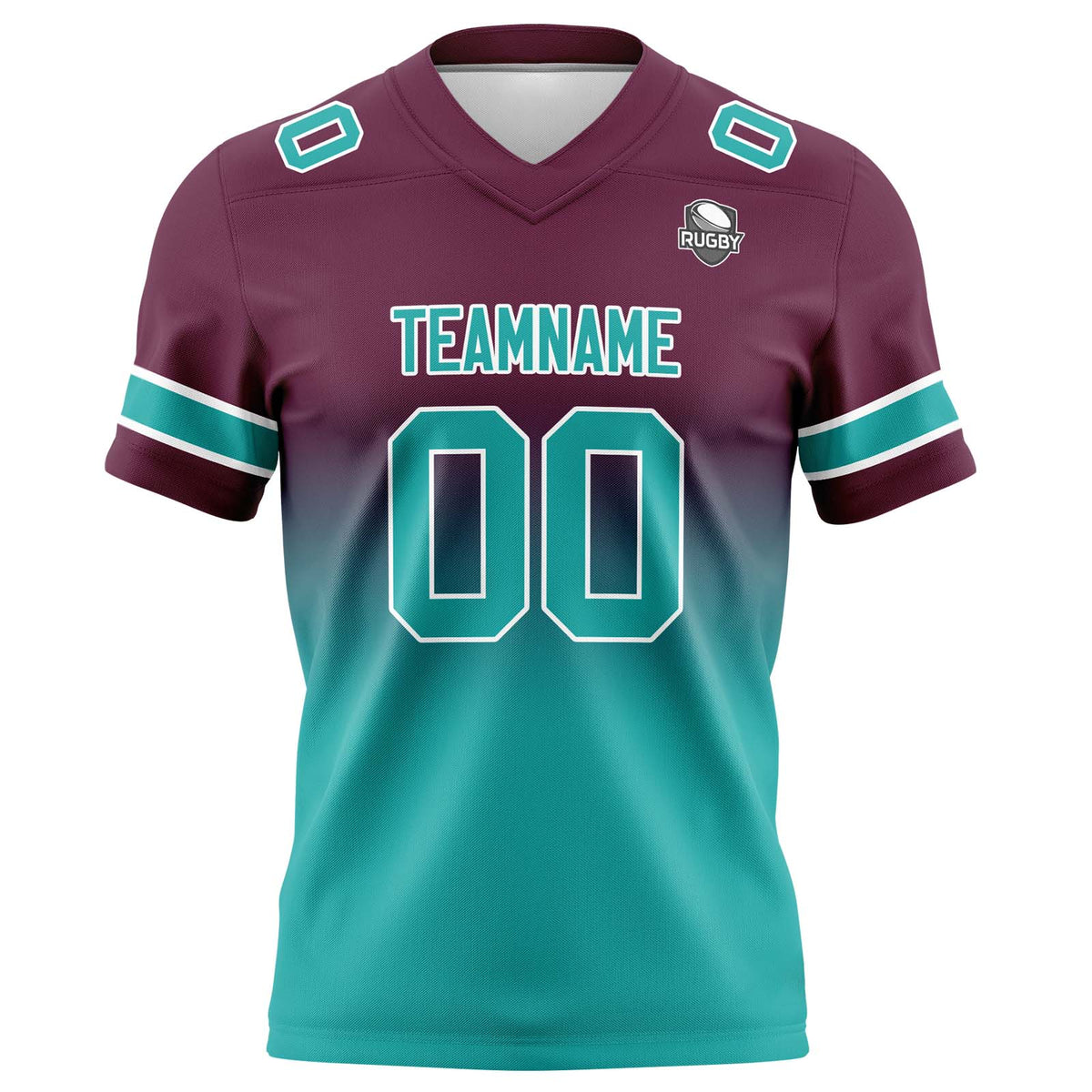 Camisetas de fútbol personalizadas con degradado-nombre-número y logotipo para adultos-niños y equipos