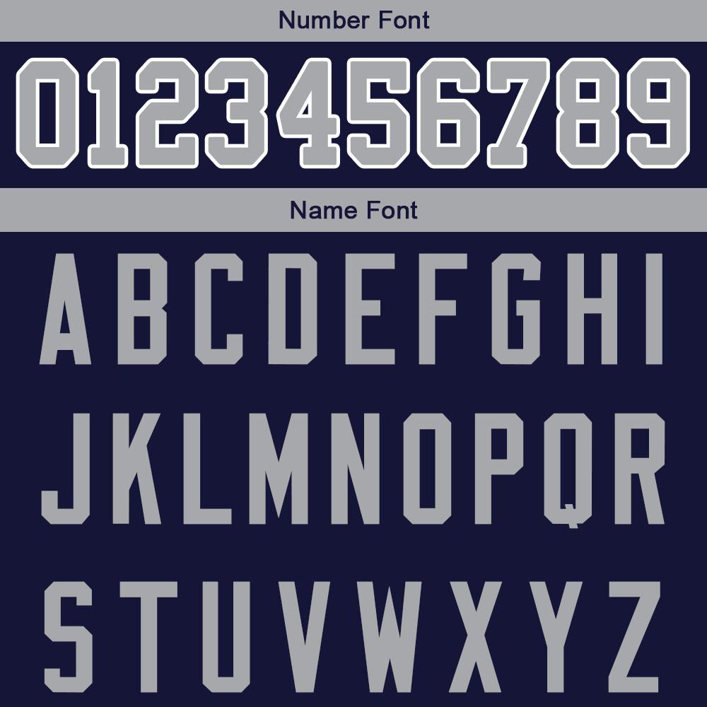 custom authentic gradient fashion football jersey navy-gray-white
