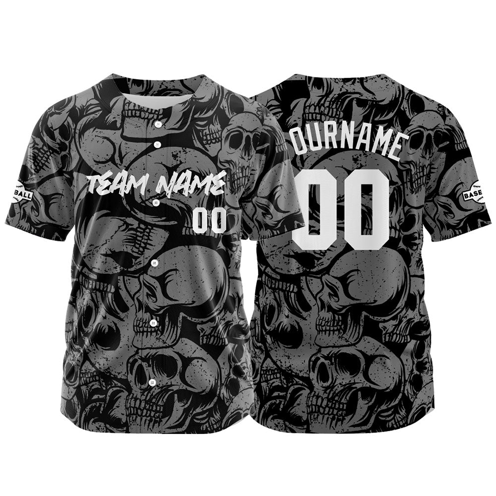 Camiseta de béisbol personalizada para hombres mujeres ni?os y jóvenes con bordados e impresión en blanco y negro