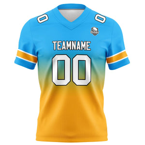 Camisetas de fútbol personalizadas con degradado-nombre-número y logotipo para adultos-niños y equipos