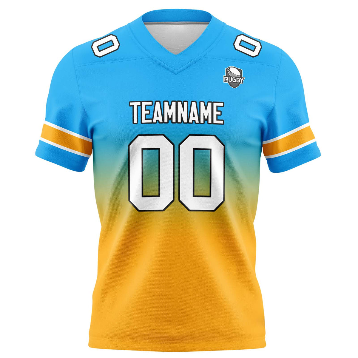 Camisetas de fútbol personalizadas con degradado-nombre-número y logotipo para adultos-niños y equipos