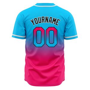Camisetas de béisbol personalizadas con degradado nombre número y logotipo