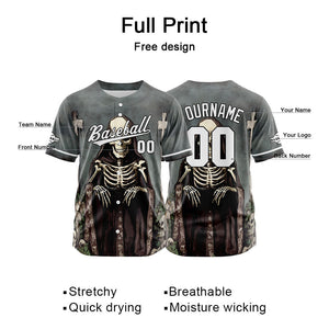 Camiseta de béisbol personalizada para hombres mujeres ni?os y jóvenes con costuras y estampado color gris
