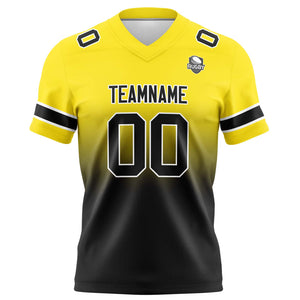 Camisetas de fútbol personalizadas con degradado-nombre-número y logotipo para adultos-niños y equipos