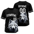 Uniformes de béisbol personalizados Wolf-Black de alta calidad para niños y adultos & optimizados para el rendimiento