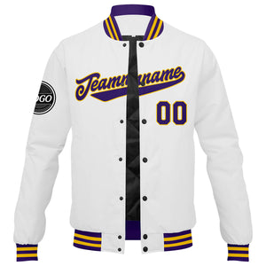 Chaqueta universitaria personalizada estilo Letterman para hombres & mujeres y jóvenes & color amarillo marino