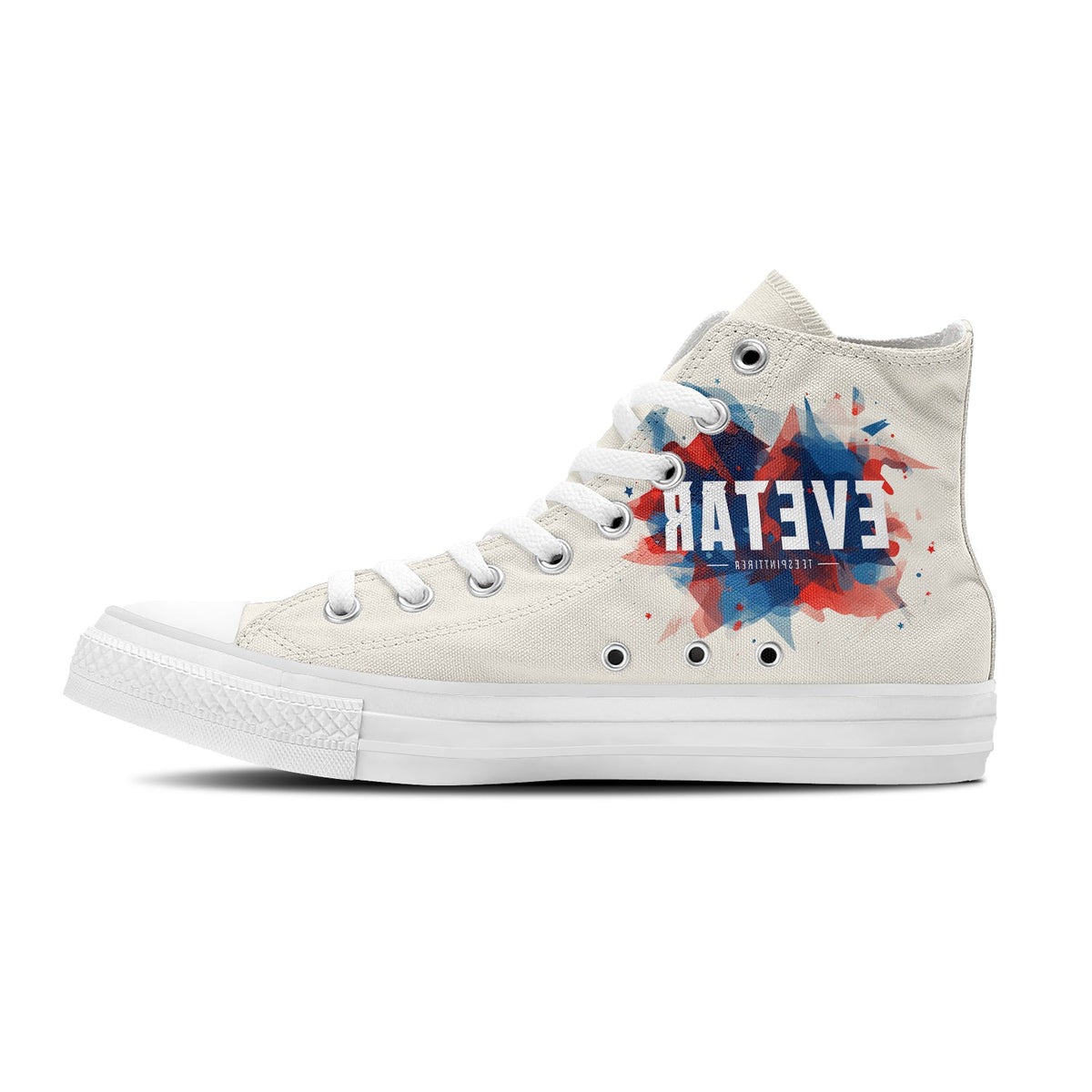 Resalta tu estilo con zapatillas de lona de media caña con estampado de grafiti para hombre y mujer