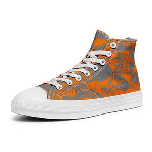 Resalta tu estilo con las zapatillas de lona de caña media Skeleton para hombre y mujer