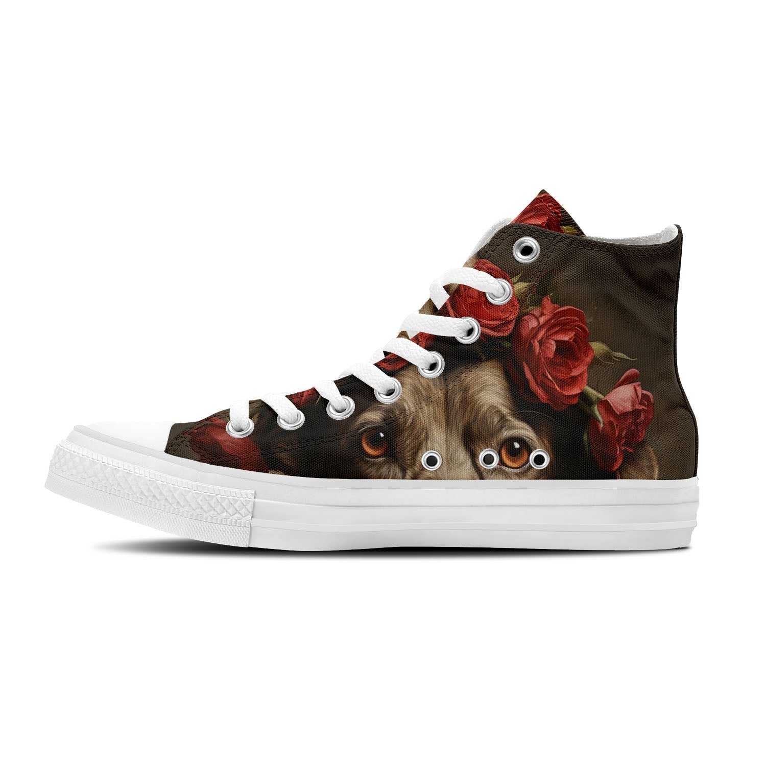 Whiskers Wonderland: Adéntrate en la ternura unisex con nuestras adorables zapatillas de lona de corte medio-con divertidos diseños de gatitos para hombres y mujeres