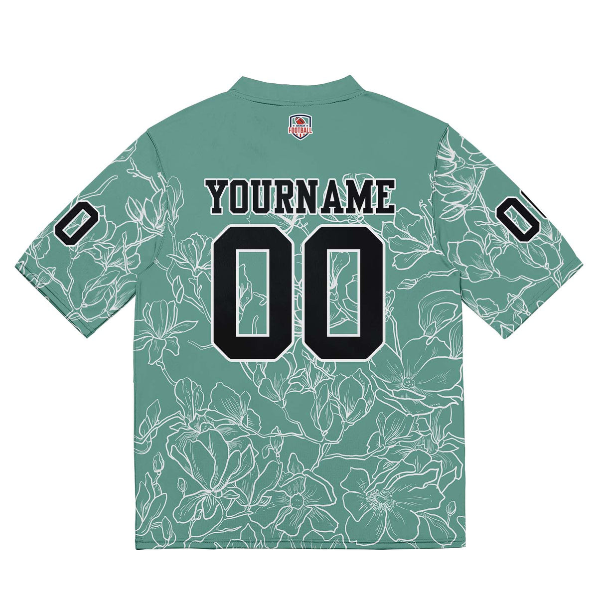 Camiseta de fútbol personalizada con nombre y número del equipo bordados-color verde grisáceo