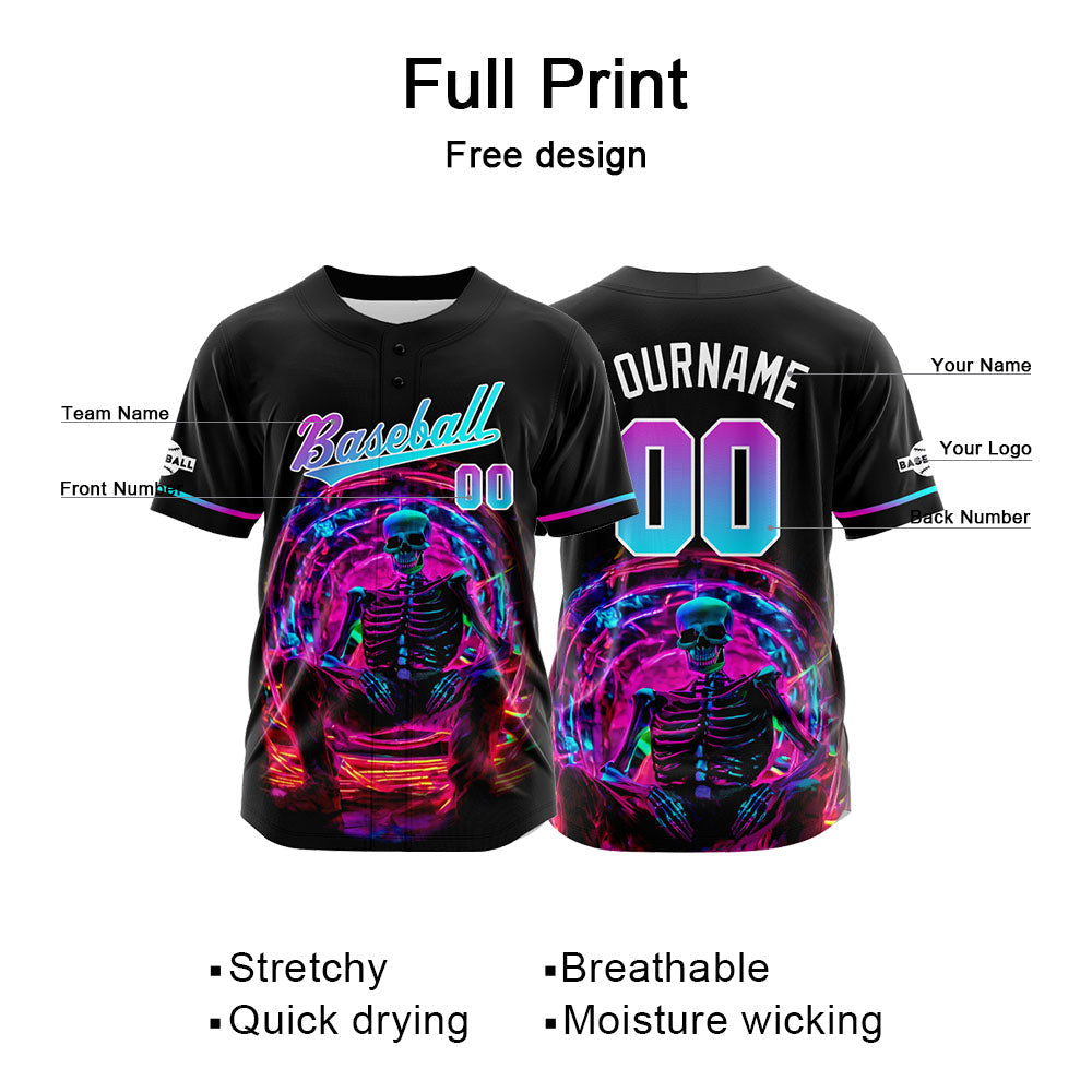 Camiseta de béisbol personalizada para hombres mujeres ni?os y jóvenes con bordados y estampados en color azul claro