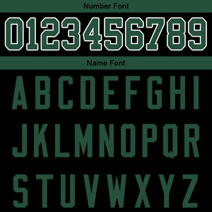 custom authentic gradient fashion football jersey green-black