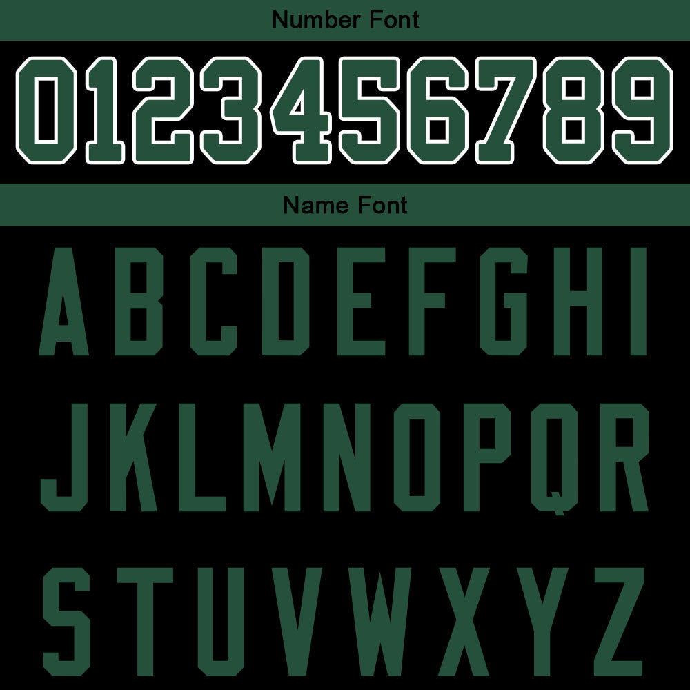 custom authentic gradient fashion football jersey green-black