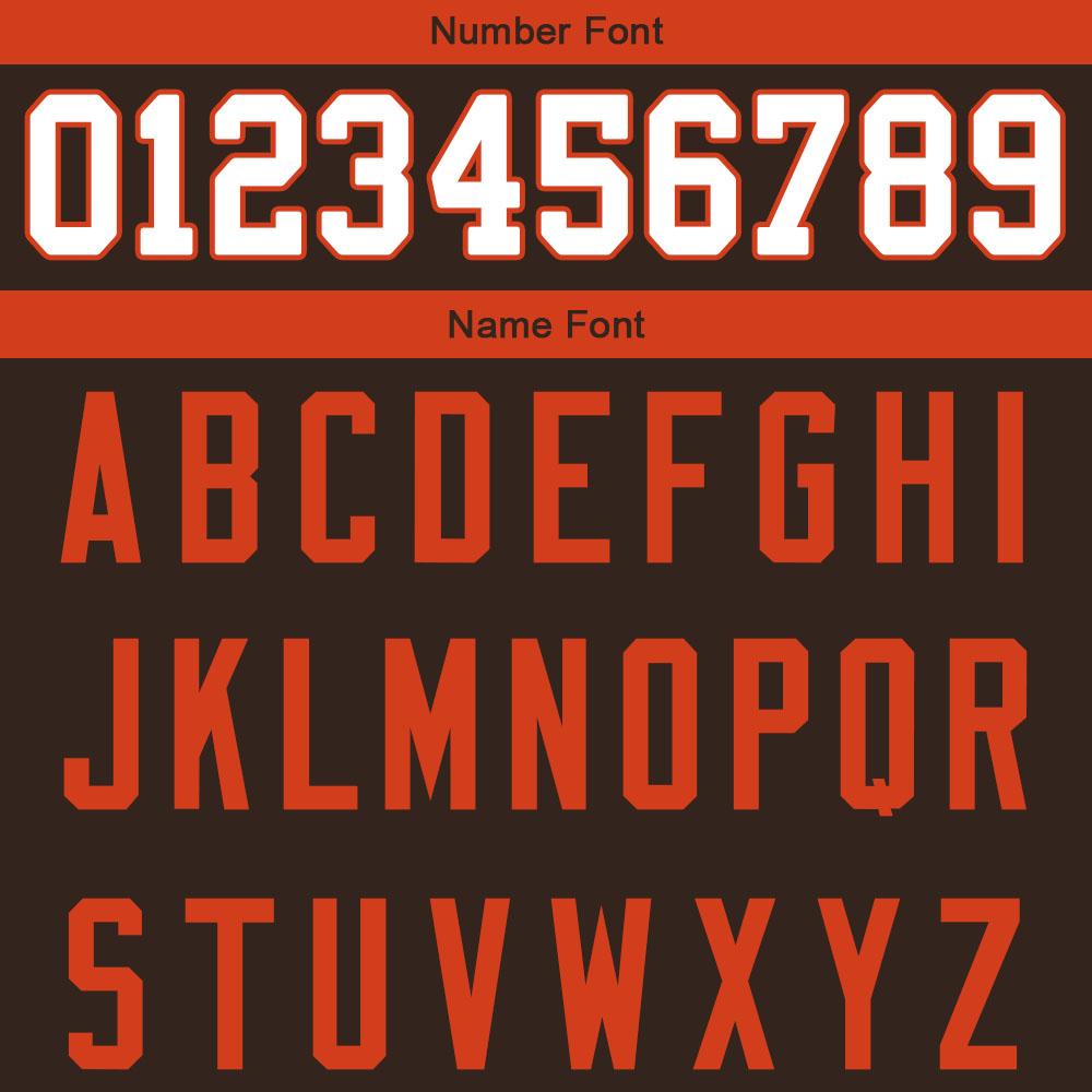 custom authentic gradient fashion football jersey gray-brown-orange