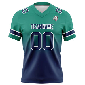 Camisetas de fútbol personalizadas con degradado-nombre-número y logotipo para adultos-niños y equipos
