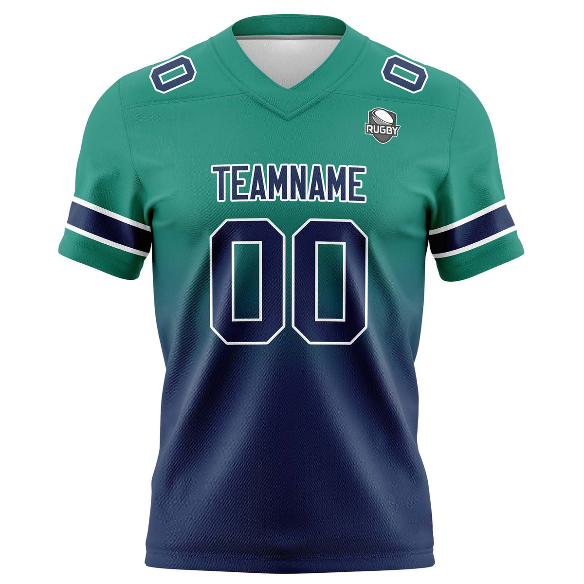 Camisetas de fútbol personalizadas con degradado-nombre-número y logotipo para adultos-niños y equipos