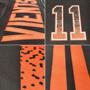 custom authentic drift fashion football jersey black-red mesh