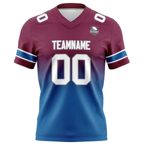 Camisetas de fútbol personalizadas con degradado-nombre-número y logotipo para adultos-niños y equipos