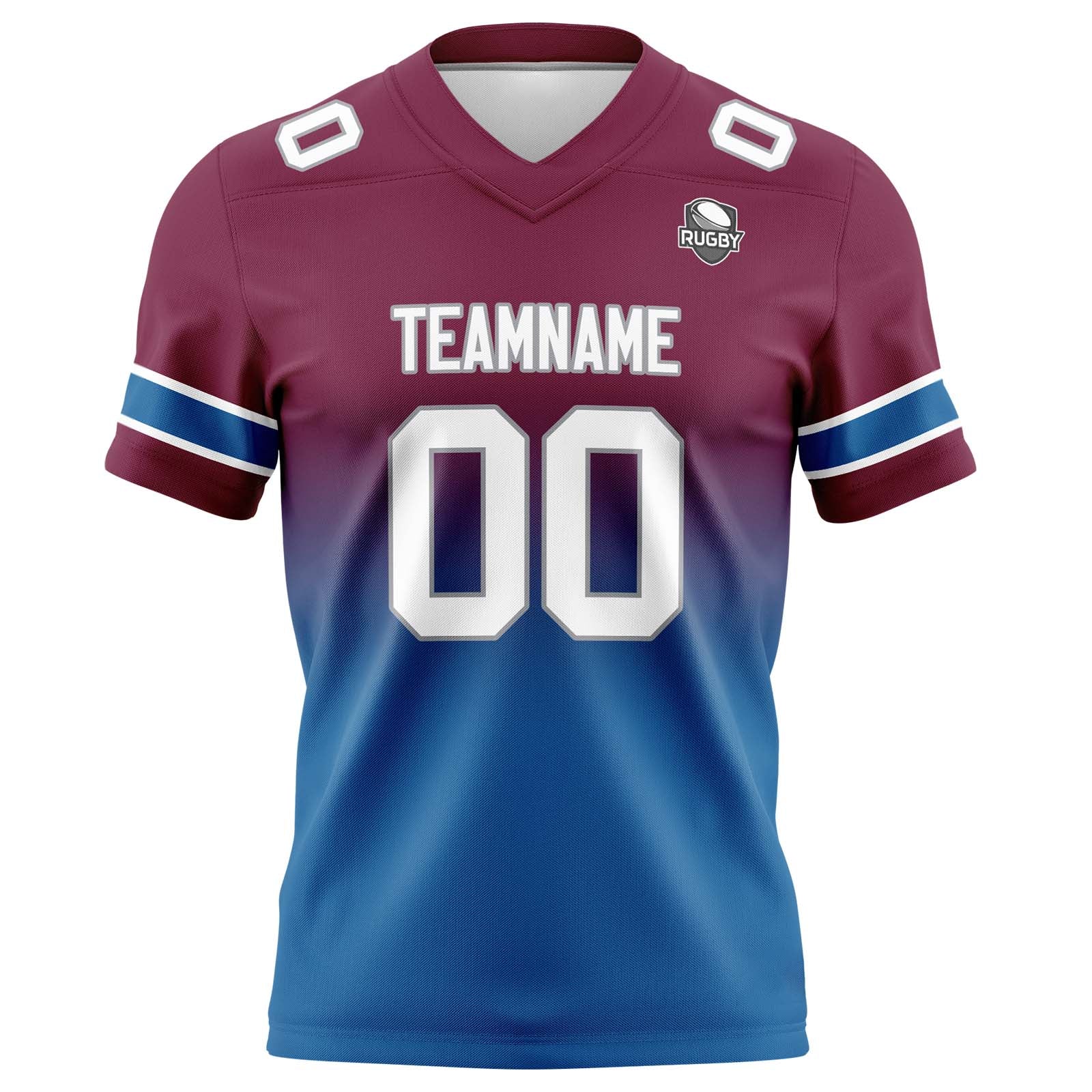 Camisetas de fútbol personalizadas con degradado-nombre-número y logotipo para adultos-niños y equipos