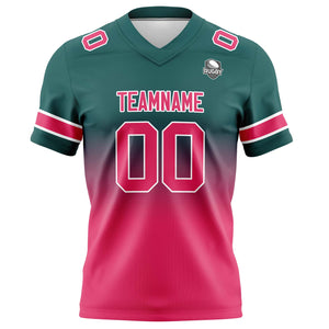 Camisetas de fútbol personalizadas con degradado-nombre-número y logotipo para adultos-niños y equipos