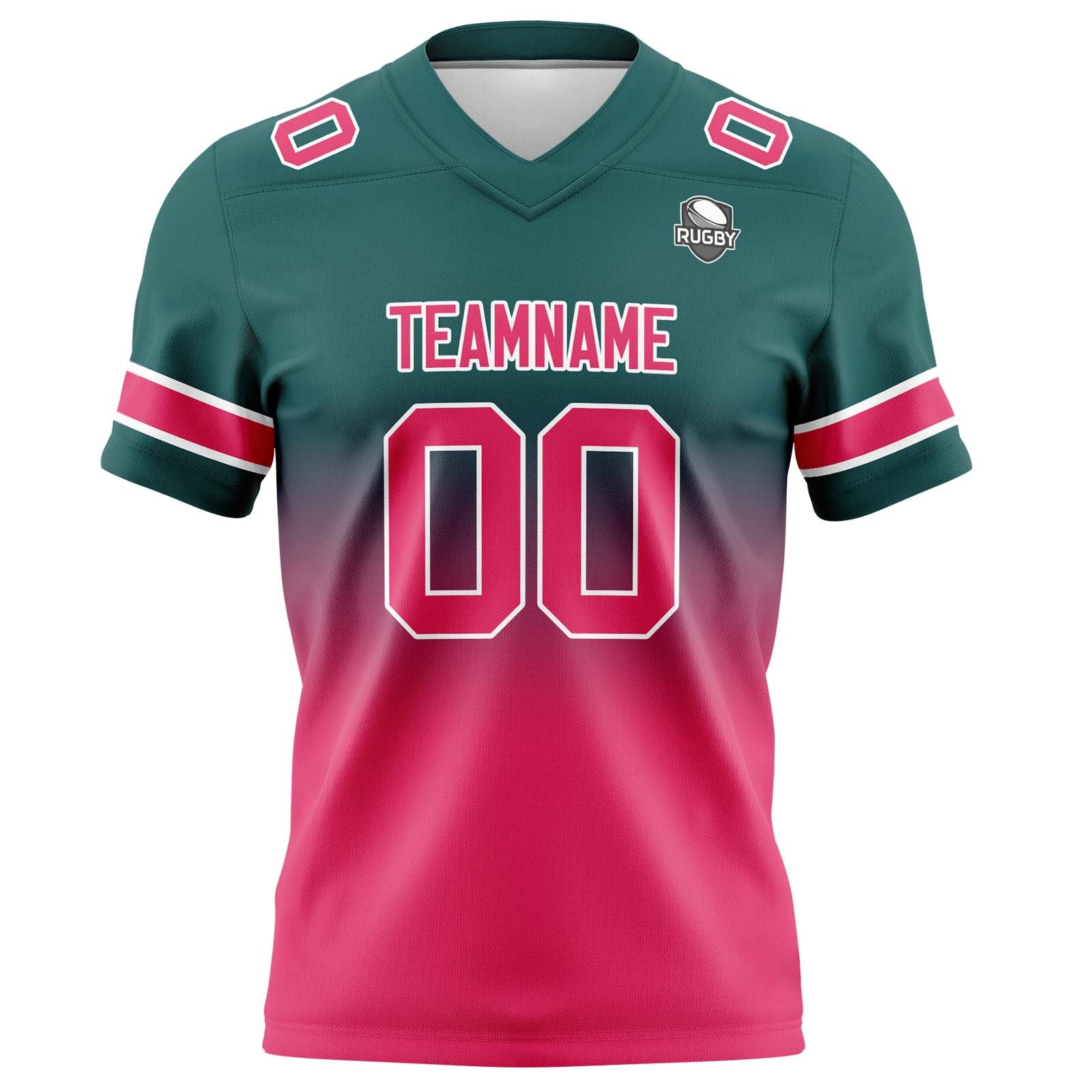 Camisetas de fútbol personalizadas con degradado-nombre-número y logotipo para adultos-niños y equipos