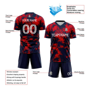 custom soccer uniform jersey kids adults personalized set jersey shirt navy