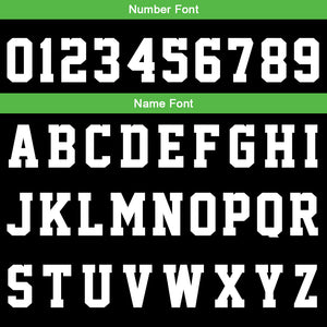 Uniforme de baloncesto personalizado negro y verde neón con tu logotipo-nombre y número impresos