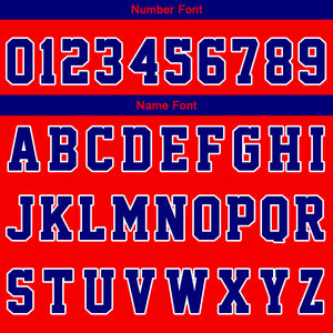 Uniforme de baloncesto personalizado en rojo real con su logotipo-nombre y número impresos