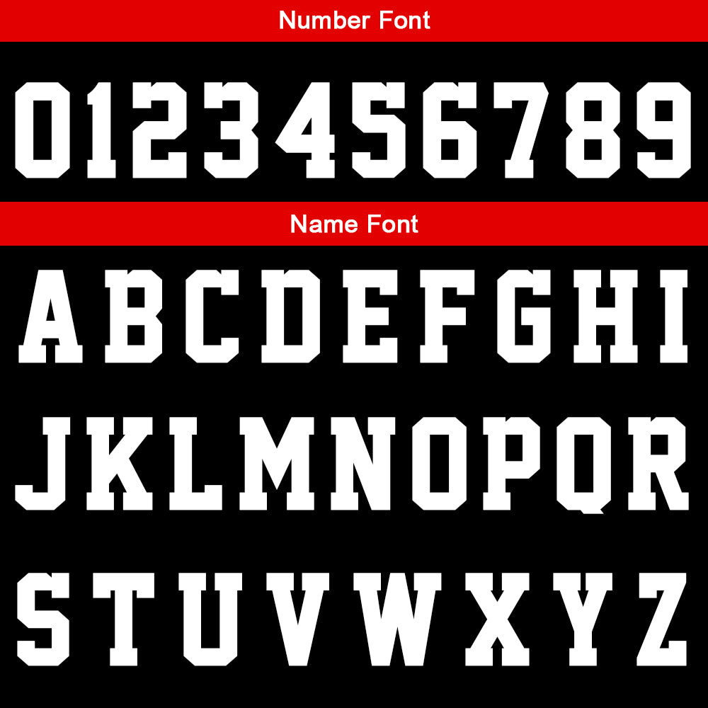 Uniforme de baloncesto personalizado en negro y rojo con tu logotipo-nombre y número impresos