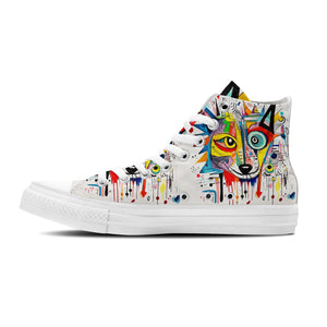 Realza tu estilo con las zapatillas de lona de media caña Fox para hombre y mujer