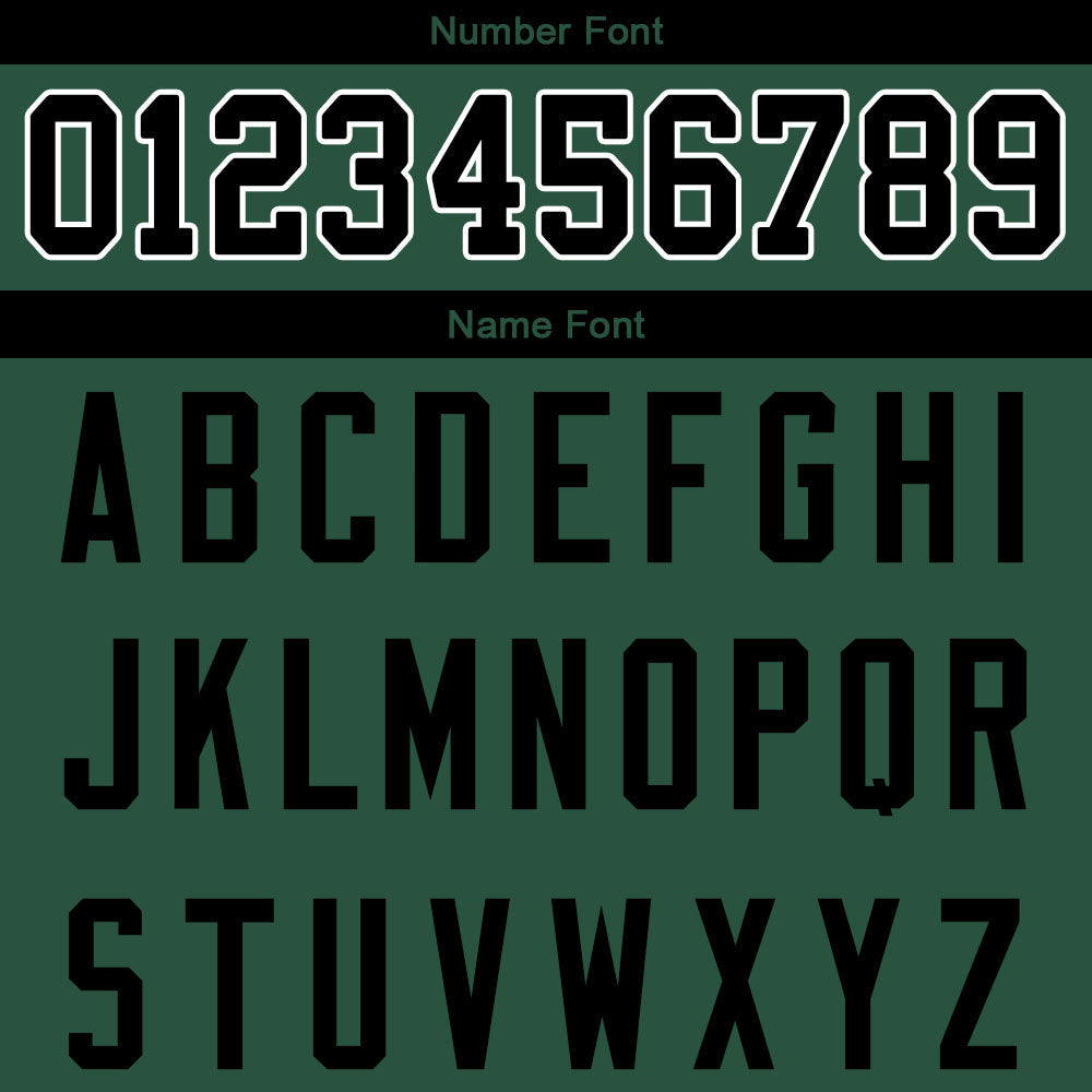custom authentic gradient fashion football jersey green-black