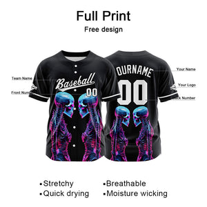 Camiseta de béisbol personalizada para hombres mujeres ni?os y jóvenes con bordados y estampados en color azul